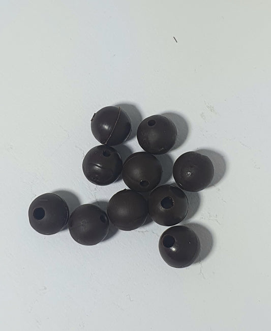 Buffer Beads 6mm - Brown